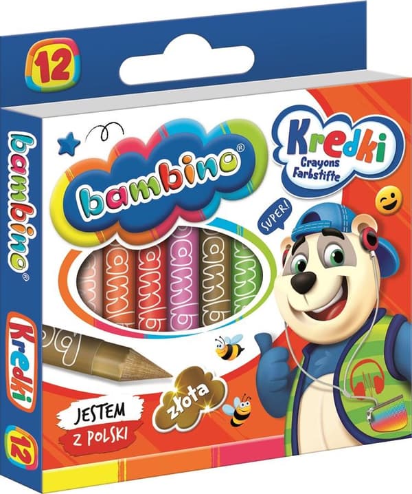 Bambino farveblyanter 12 farver ST-BXX-P12X-HUR-STXX-ST