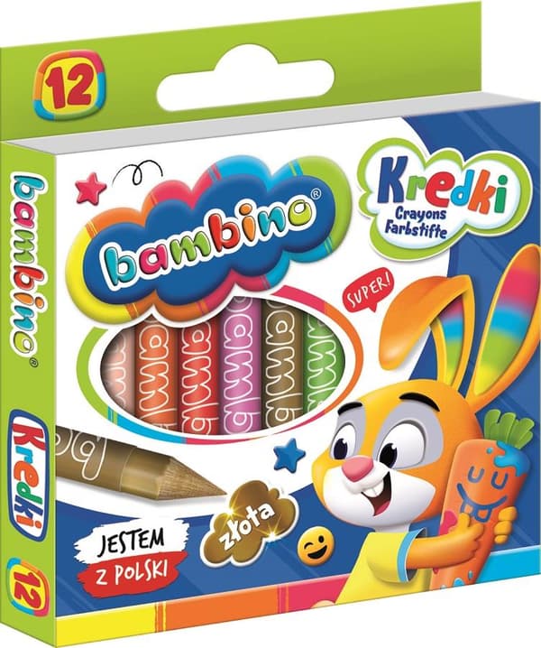 Bambino farveblyanter 12 farver ST-BXX-P12X-HUR-STXX-ST