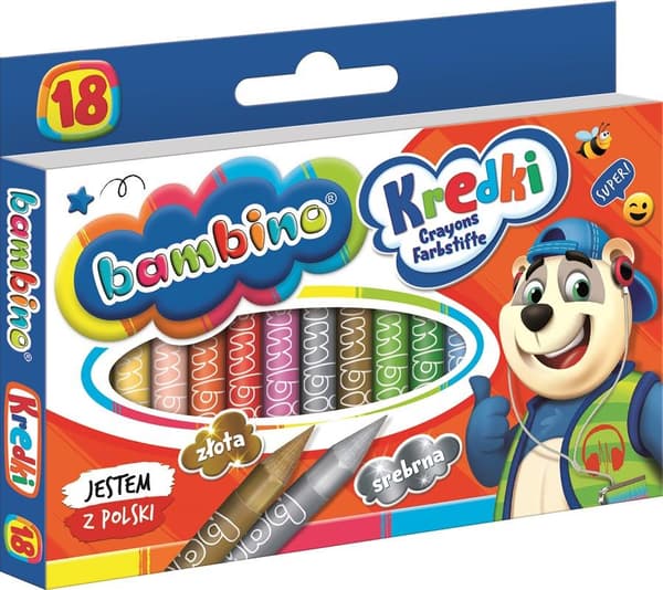 Bambino kritor 18 färger ST-BXX-P18X-128-STXX-ST