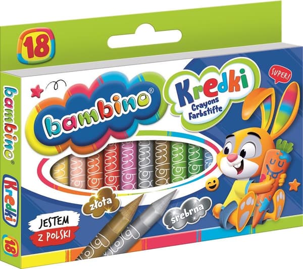 Bambino kritor 18 färger ST-BXX-P18X-128-STXX-ST