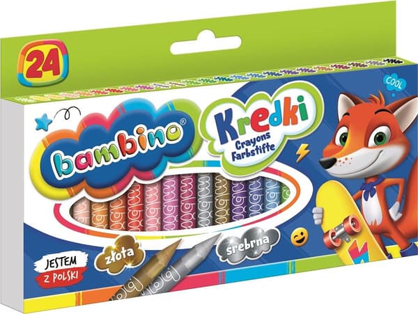 Bambino Crayons 24 Colors ST-BXX-P24X-080-STXX-ST
