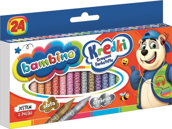 Bambino Crayons 24 Colors ST-BXX-P24X-080-STXX-ST