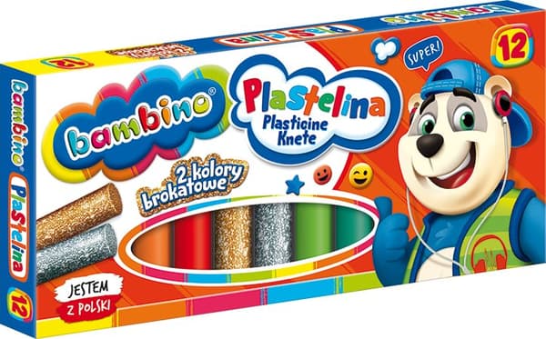 Bambino Muovailuvaha 12 väriä MO-PLX-12XX-XXX-STAN-XX