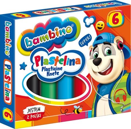 Bambino Muovailuvaha 6 väriä MO-PLX-6XXX-XXX-STAND-XX