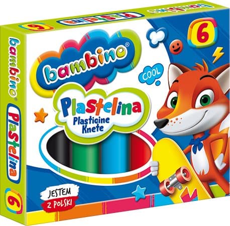Bambino Muovailuvaha 6 väriä MO-PLX-6XXX-XXX-STAND-XX