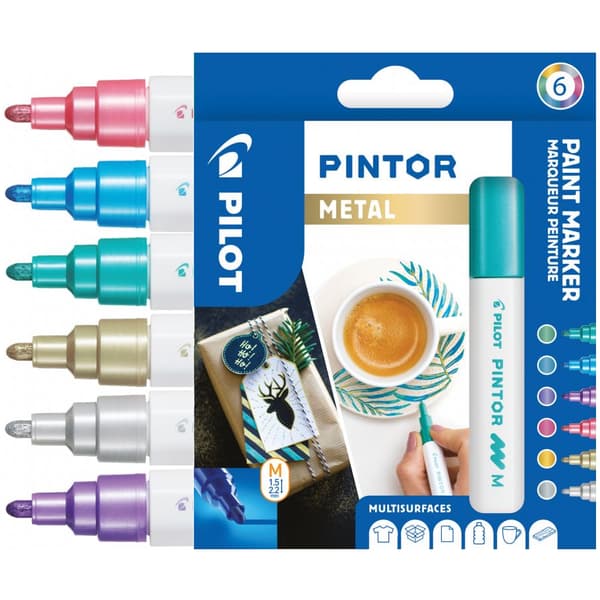Pilot Pintor Set Metallic Mix markör PISW-PT-M-SET-METAL