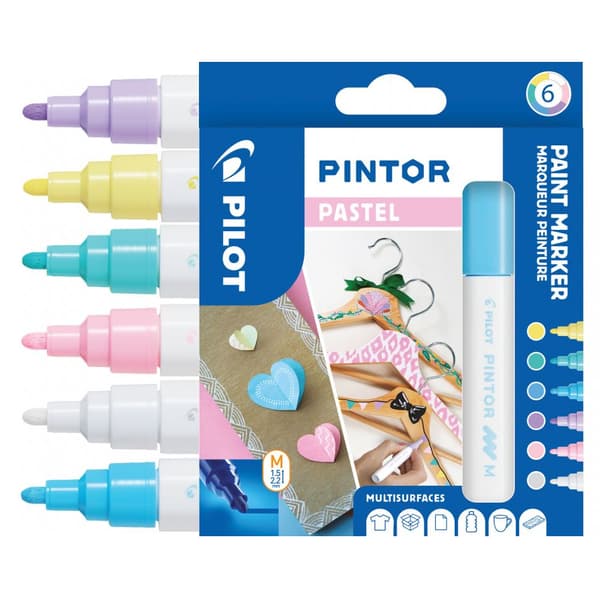 Pilot Pintor Sæt Pastel Mix markør PISW-PT-M-SET-PASTEL