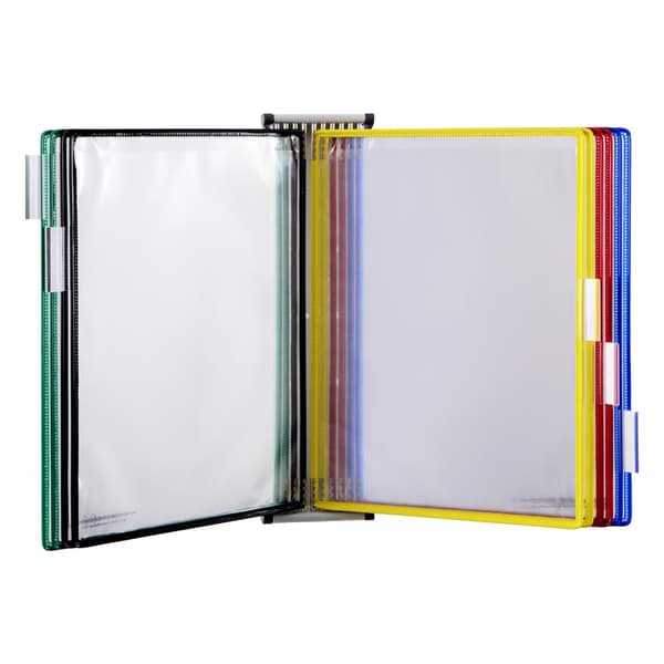 Tarifold A4 väggdisplaysystem +10 blandade färgdisplaypaneler 414109 TR
