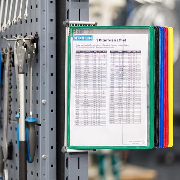Tarifold A4 väggdisplaysystem +10 blandade färgdisplaypaneler 414109 TR