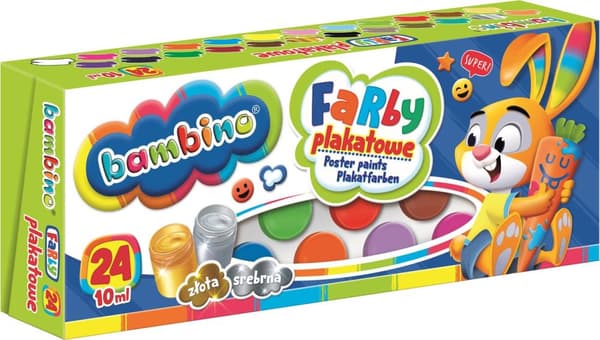 Bambino julistemaalit 24 väriä, 10 ml TO-FPX-24XX-XXX-STAN-XX