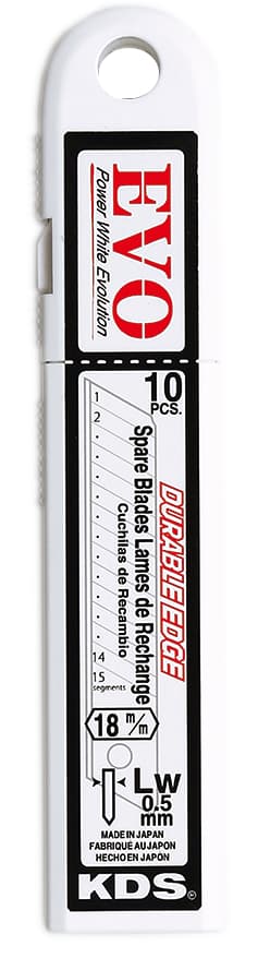 Segmenterede klinger 18 mm KDS LB-10W EVO (10x klinge, 15 segmenter)