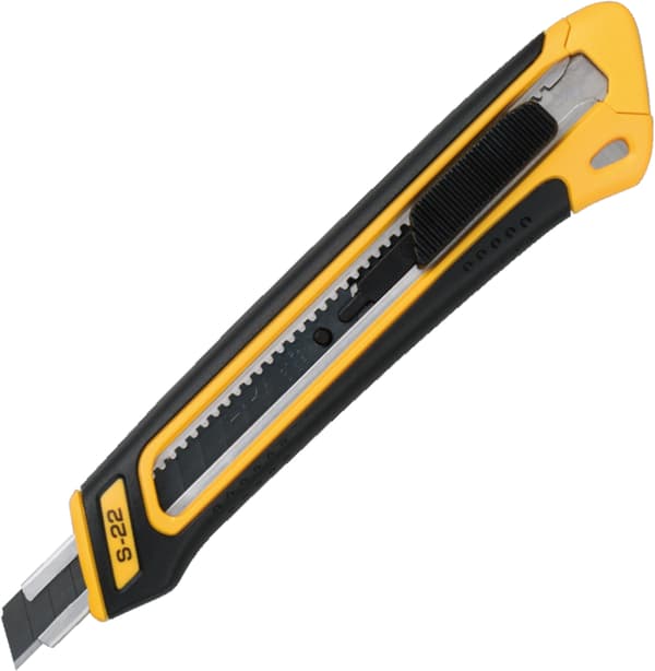 KDS S-22 Grip Fit AutoLock 9 mm segmentkniv (1x sort klinge)