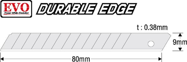 KDS S-21 Easy Slim Gul Fin-slider 9 mm segmentkniv (1x klinge)