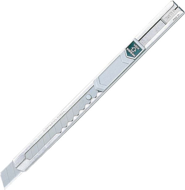 KDS S-12 Metal Slim Sølv 9 mm Segment Kniv (3x Blade)