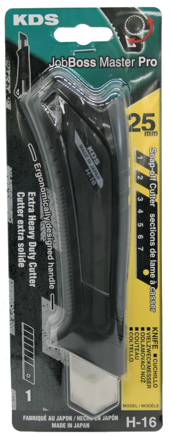 KDS H-16 Job Boss Master Pro musta 25 mm:n segmenttiveitsi (1 x musta terä)