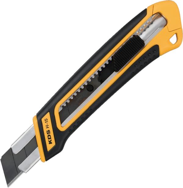 KDS H-15 Grip Fit AuoLock 25mm segmenttiveitsi (1x musta terä)