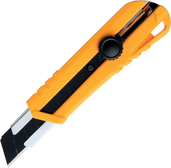 KDS H-12YE Job Boss Pro keltainen 25 mm:n segmenttiveitsi (1 x musta terä)
