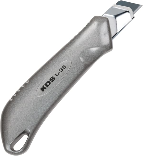 KDS L-33 Metal Meister Auto Lock 18 mm segmentkniv (1x sort klinge)