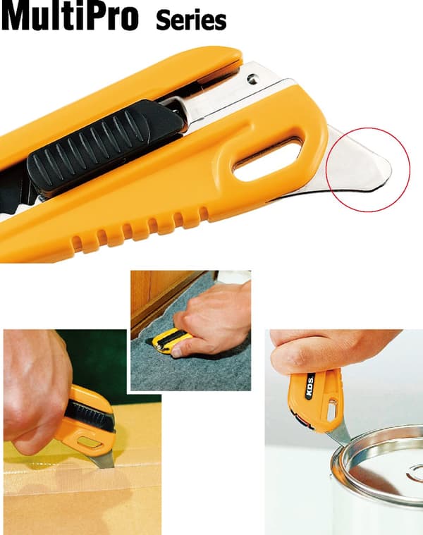 18 mm KDS L-24 MultiPro AutoLock L Gul segmentkniv (1x sort klinge)