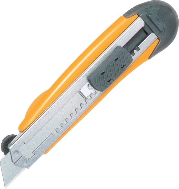 Segmentkniv 18 mm KDS L-21YE Auto Feeder Auto+Screw Lock Gul (3x klinge)