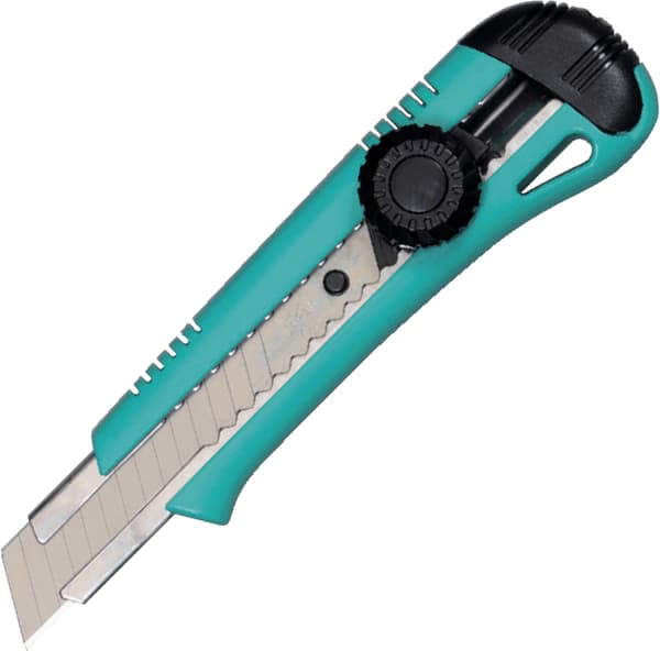 KDS L-19 5H Twist Lock 4 farver 18 mm segmentkniv (1x 15-segment klinge)