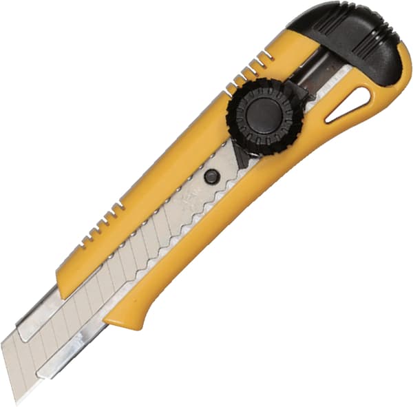 KDS L-19 5H Twist Lock 4 farver 18 mm segmentkniv (1x 15-segment klinge)