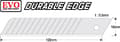 Miniatyrbillede 6 af 6: KDS L-19 5H Twist Lock 4 farver 18 mm segmentkniv (1x 15-segment klinge)