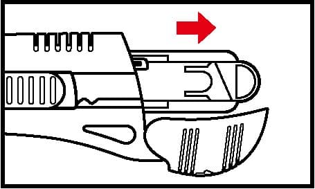 KDS L-18YE Auto Lock Gul 18 mm segmentkniv (3x klinge)