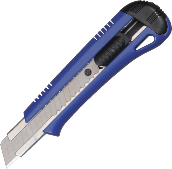 Segmentkniv 18 mm KDS L-18 5H Auto Lock 4 farver (1x 15 segmentblad)
