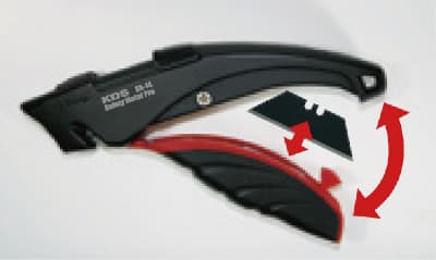 KDS SA-14 Safety Metal Pro sikkerhedskniv (2x sort trapezblad)
