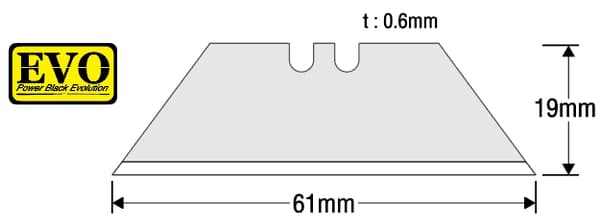 KDS SA-14 Safety Metal Pro sikkerhedskniv (2x sort trapezblad)