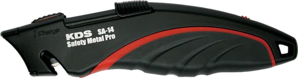KDS SA-14 Safety Metal Pro sikkerhedskniv (2x sort trapezblad)