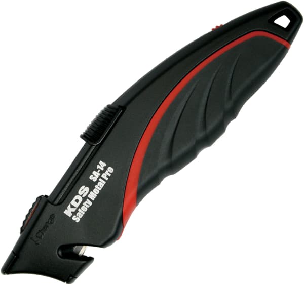 KDS SA-14 Safety Metal Pro sikkerhedskniv (2x sort trapezblad)