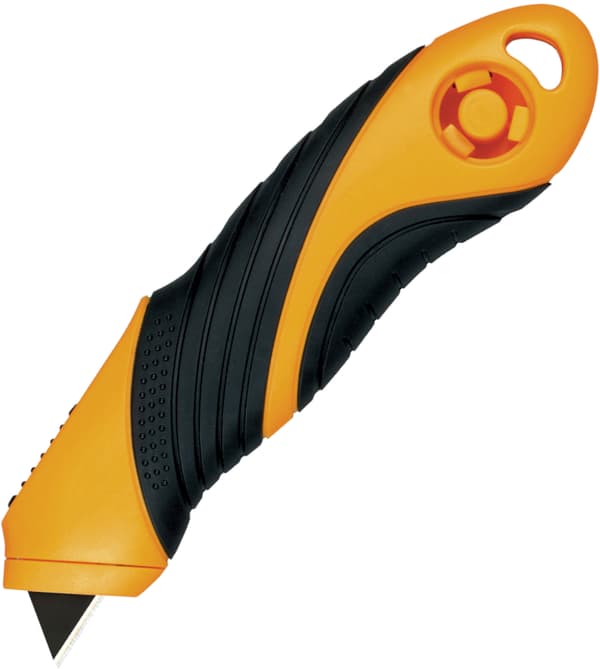 KDS SA-11B Safety Master Gul säkerhetskniv (2x svart trapetsblad)