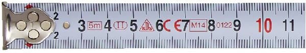 Målebånd 5m/25mm KDS GTR-G2550 Nylon Coat (dobbeltsidet, gummieret)