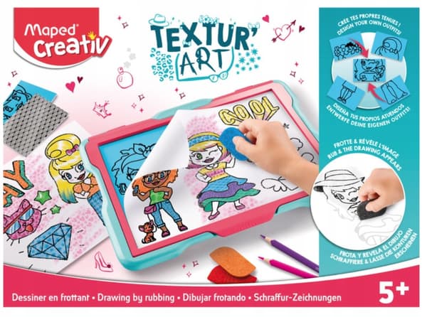 Creativ Maped board Textur'Art modesporing/teksturering 907046
