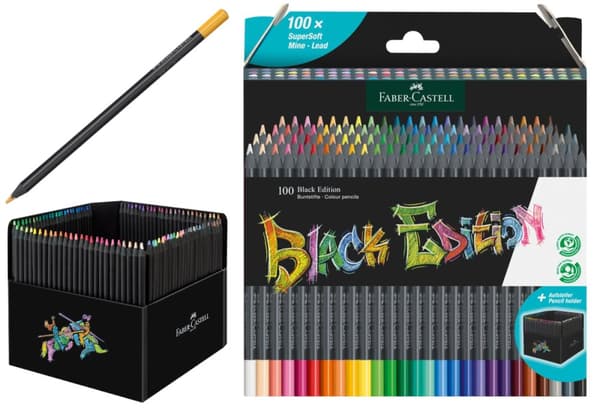 Triangular Black Edition Pennor 100 Kol. Faber-Castell 116411 FC