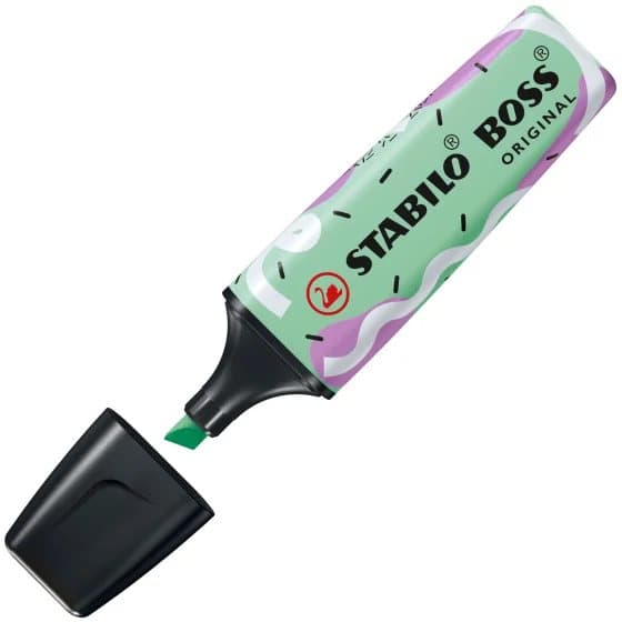 STABILO BOSS ORIGINAL Pastel highlighter fra Ju Schnee papkasse 4 stk 70/4-1-101-5
