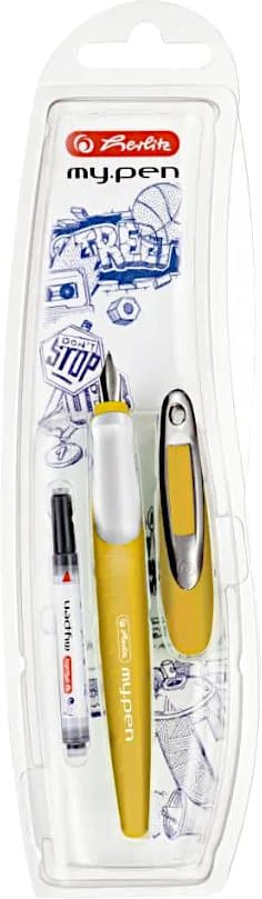 Herlitz My Pen Højrehåndet fyldepen Størrelse M Sennep/Hvid 50041251