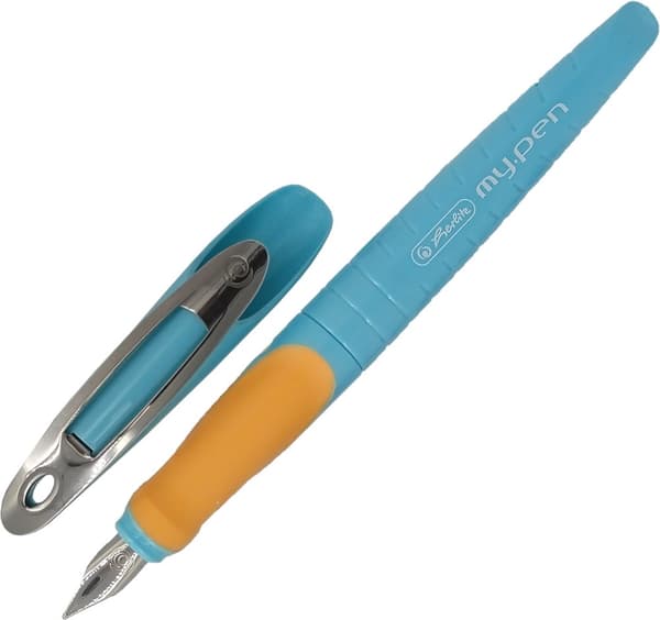 Fyldepen My Pen Herlitz Venstrehåndsstørrelse M Turkis/Orange 50041268