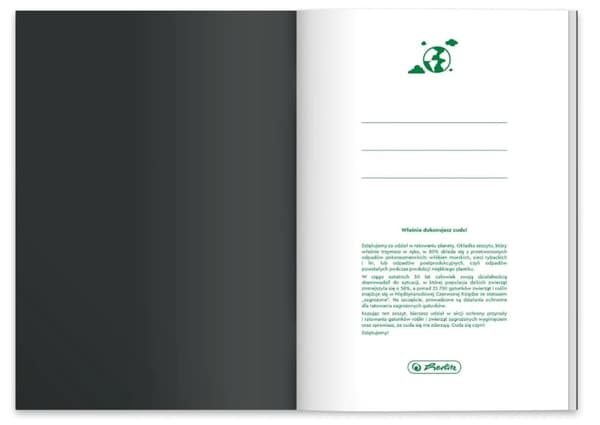 Notebook A4/60 Grid Eco PP Ocean Colors Herlitz 9552431