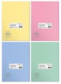 Miniatyrbillede 4 af 5: Notebook A4/60 Grid Eco PP Pastelfarver Herlitz 9552753