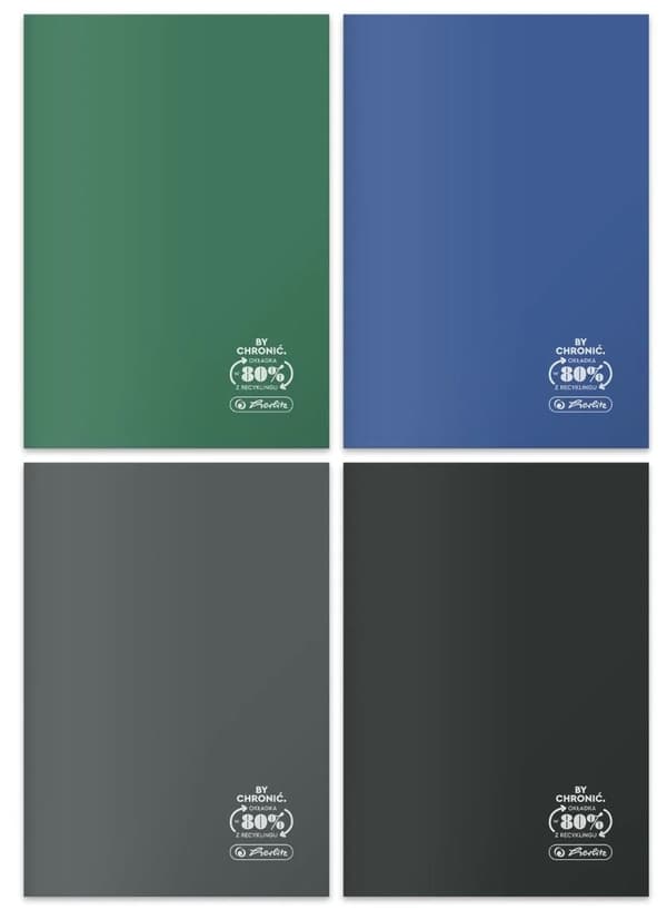Notebook A5/60 Grid Eco PP Ocean Colors Herlitz 9552407