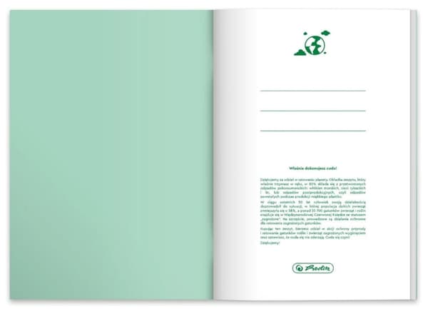 Notebook A5/60 Grid Eco PP Pastelfarver Herlitz 9552746