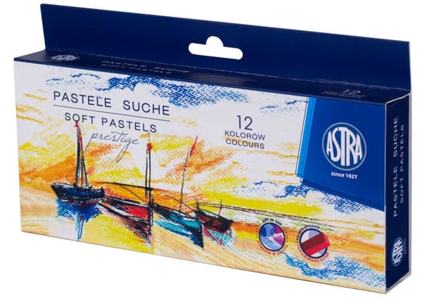 Astra Prestige Dry Pastels 12 farver 323120001
