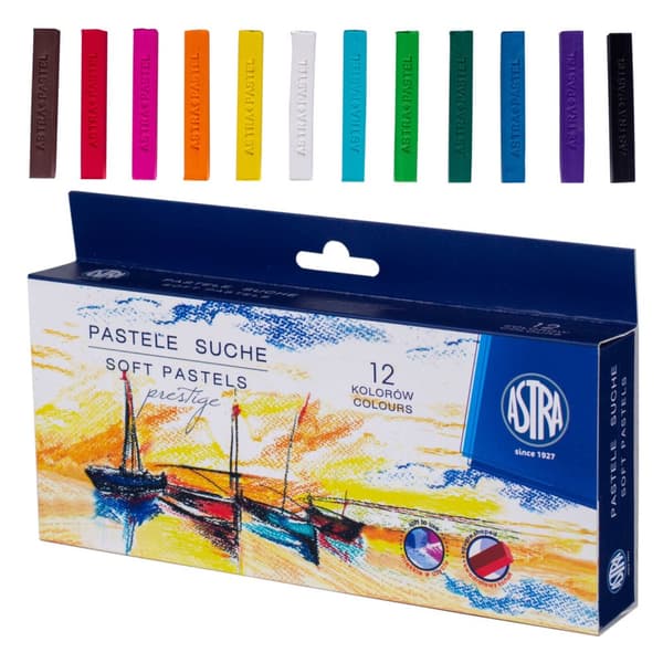 Astra Prestige Dry Pastels 12 farver 323120001