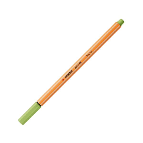 STABILO point 88 Pastellove fineliner, papæske, 12 stk., 8812-7-7, OPFØRT SOM SÆT MED BLYANTETUS.