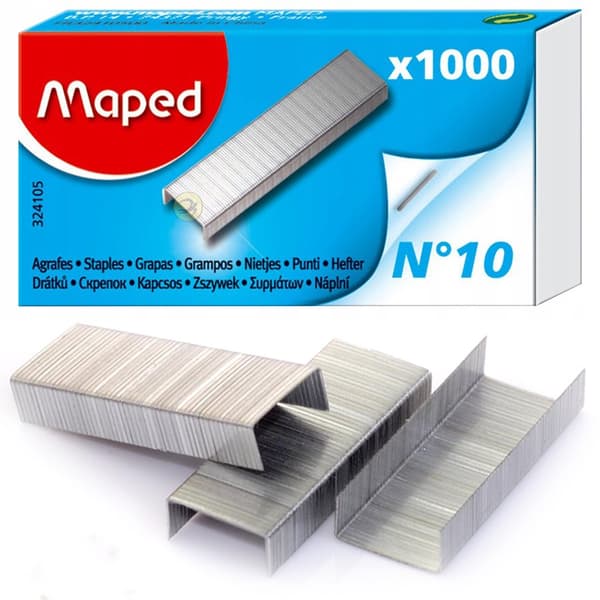 Hæfteklammer 10 Maped 1000 stk æske