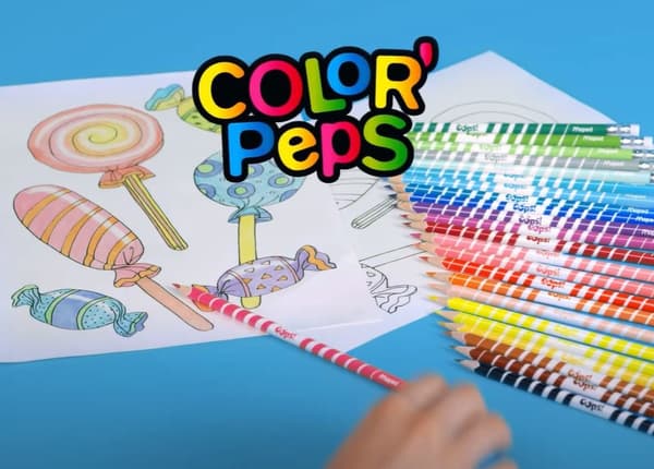 Colorpeps Oops pennor med sudd, trekantiga, 24 st. Kartlagt 832824