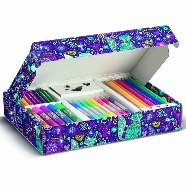 Color'Peps kunstsæt glitter til maling 31 stykker kortlagt 984722